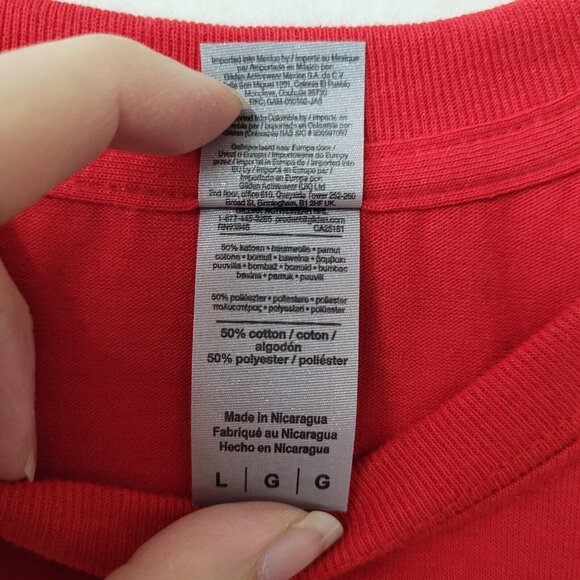 MAGA Shirt Adult L Red We Vote‎ Flag America USA Patriotic - Picture 5 of 10